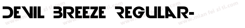 Devil Breeze Regular字体转换